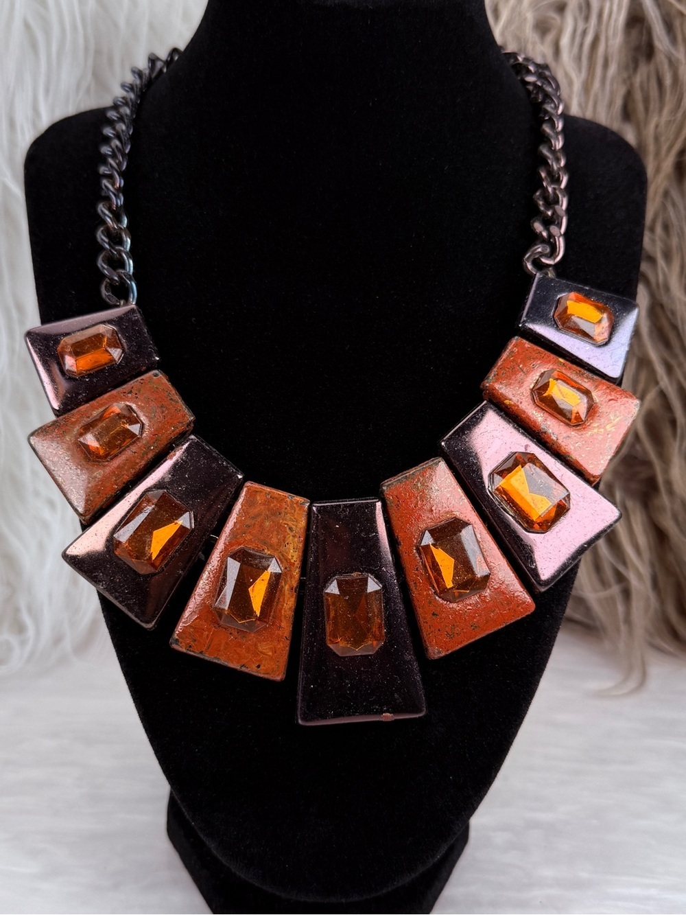 Gorgeous vintage bohemian chic statement neck